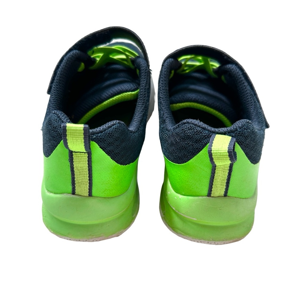 Skechers Boys Sneakers Blue Lime Mesh Velcro Wide Fit Size 2 Kids Shoes - Picture 5 of 11